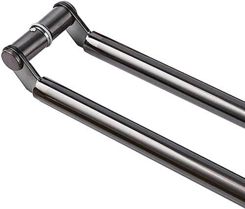OWIEN Push-Pull-Türgriff aus Edelstahl, doppelseitige Scheunentorgriffe, für Eingangsküchen-Innen- und Außentüren(Czarny,60cm/24in) von OWIEN