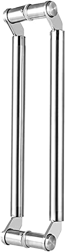 OWIEN Push-Pull-Türgriff aus Edelstahl, doppelseitige Scheunentorgriffe, für Eingangsküchen-Innen- und Außentüren(Silver,80cm/31.5in) von OWIEN