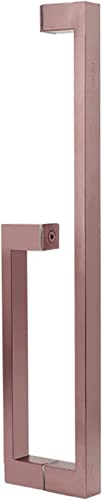 OWIEN Quadratischer Holz-/Glastür-Schiebetürgriff, doppelseitige Glastür-Holztür mit doppeltem Verwendungszweck, moderner Türgriff(Red Bronze) von OWIEN