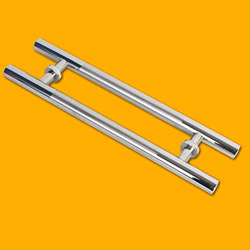 OWIEN Türbeschläge, Robuster Türgriff aus gebürstetem Edelstahl, Push-Pull, Innen- und Außentürgriff, EIN Paar(60 * 36cm) von OWIEN