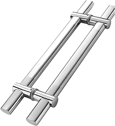 OWIEN Ziehgriff Heavy Duty, Rohrgriff-Set aus gebürstetem Edelstahl für Scheunentore, Lochabstand einstellbar(50cm/20) von OWIEN