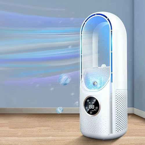 OWJHE Ventilator Leise,Tischtop-KüHlventilator Mit 6 Windstufen,Turmventilator FüR NassküHlung Und Luftbefeuchtung, Stummlauf & 6h Timer,KlimageräT Mobil Ohne Abluftschlauch FüR Zuhause & BüRo (Weiß) OWJHE Ventilator Leise,Tischtop-KüHlventilator Mit 6 Windstufen,Turmventilator FüR NassküHlung Und Luftbefeuchtung, Stummlauf & 6h Timer,KlimageräT Mobil Ohne Abluftschlauch FüR Zuhause & BüRo (Weiß) von OWJHE