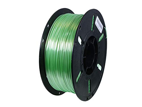 3D-Drucker-Filament aus SILK-PLA-Kunststoff, 1,75 mm, 1-kg-Spule, Aventomin Green, Grün von OWL-Filament