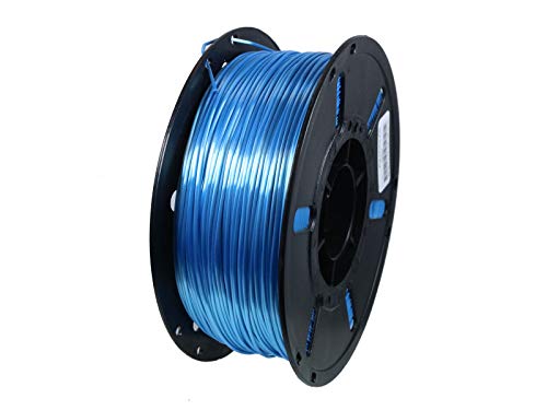 3D-Drucker-Filament aus SILK-PLA-Kunststoff, 1,75 mm, 1-kg-Spule, Diamond blue, Dunkelblau von OWL-Filament
