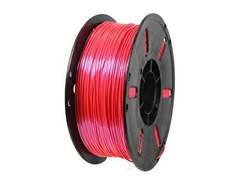 3D-Drucker-Filament aus SILK-PLA-Kunststoff, 1,75 mm, 1-kg-Spule, Royal red, rot von OWL-Filament