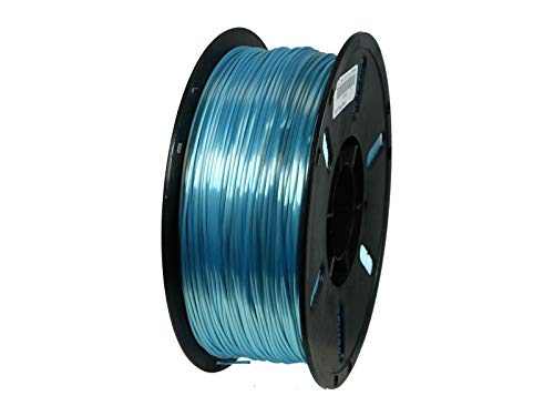 3D-Drucker-Filament aus SILK-PLA-Kunststoff, 1,75 mm, 1-kg-Spule, Topaz Blue,Hellblau von OWL-Filament