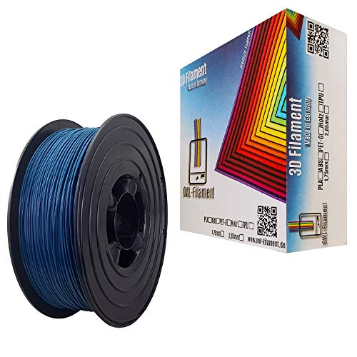 OWL-Filament 3D-Drucker PLA 1,75mm 1kg Spule Rolle (Blau) von OWL-Filament