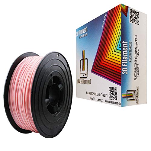 OWL-Filament 3D-Drucker PLA 1,75mm 1kg Spule Rolle (Hell Rosa) von OWL-Filament