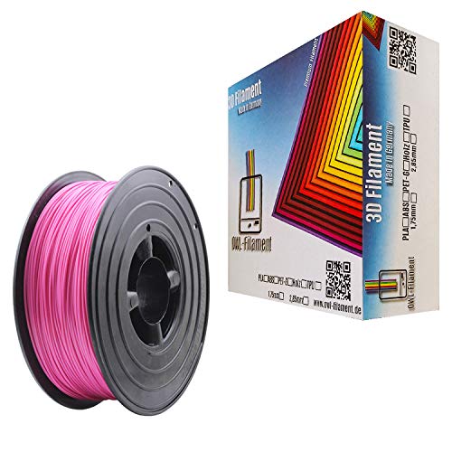 OWL-Filament 3D-Drucker PLA 1,75mm 1kg Spule Rolle (Pink) von OWL-Filament