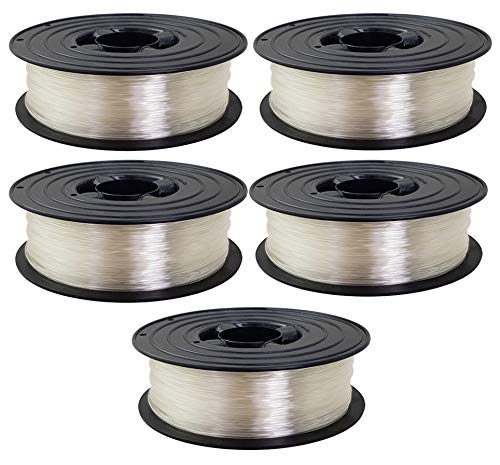 OWL-Filament Premium 3D PLA Filament 1kg 1,75mm Made in Germany (5kg / 5x 1kg Transparent) von OWL-Filament