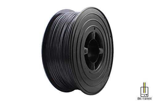 OWL-Filament Premium 3D PLA Filament 1kg 1,75mm Made in Germany (Schwarz) von OWL-Filament