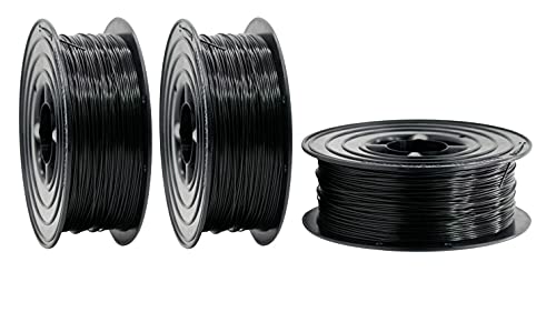 PLA Filament 1,75mm 3D Drucker oder Stift 3 er Set 3x 1Kg schwarz von OWL-Filament