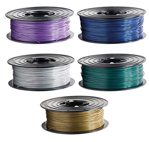 PLA Filament 1,75mm 3D Drucker oder Stift 5 er Set 5x 1Kg Metallic Set von OWL-Filament