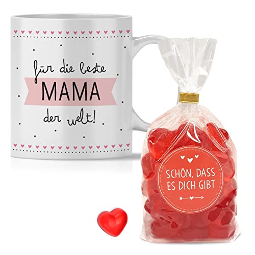 OWLBOOK® Personalisierte Geschenke für Mama Geschenke für Frauen Beste Mama Weihnachts Geschenk Tasse Personalisiert Name Muttertag Geschenk Geburtstag Muttertag Weihnachten Keramik 300 ml von OWLBOOK