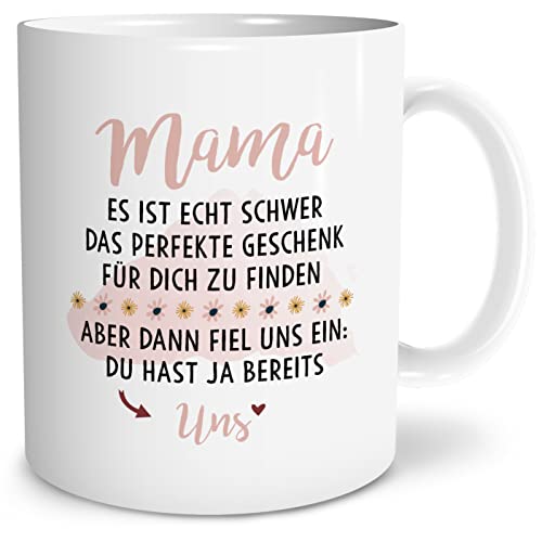 OWLBOOK® Muttertagsgeschenk Tasse | Muttertagsgeschenke für Mama Tasse Geschenk Muttertag Tasse | Geschwistergeschenk für Mama | Geschenk für Frauen Mütter zum Geburtsag | Keramik 300ml von OWLBOOK