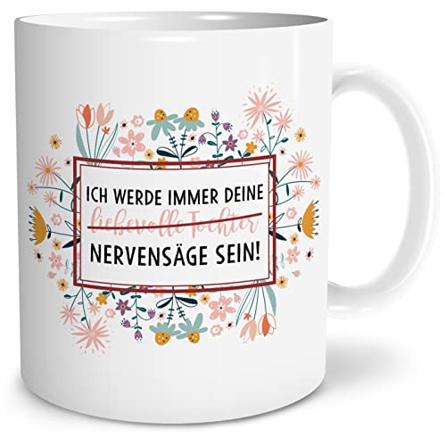 OWLBOOK® Geschenke für Mama zu Weihnachten Geschenke für Frauen Mamas Nervensäge Tasse Weihnacht Geburtstag Geschenk Muttertag Weihnachten Keramik 300 ml von OWLBOOK