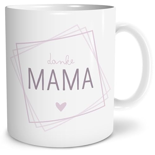 OWLBOOK® Geschenke für Mama Tasse | Muttertagsgeschenk Geschenke für Frauen | Geburtstagsgeschenk für Mamma| Muttertagsgeschenke zum Muttertag | Danke Mama rosa | Keramik 300 ml von OWLBOOK