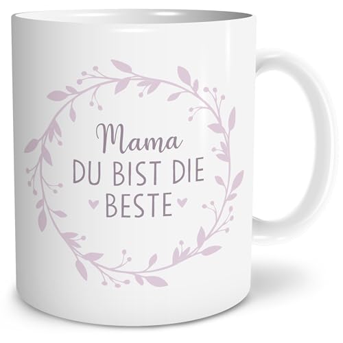 OWLBOOK® Geschenke für Mama Tasse | Muttertagsgeschenk Geschenke für Frauen | Geburtstagsgeschenk für Mamma| Muttertagsgeschenke zum Muttertag | Mama du bist die Beste rosa | Keramik 300 ml von OWLBOOK