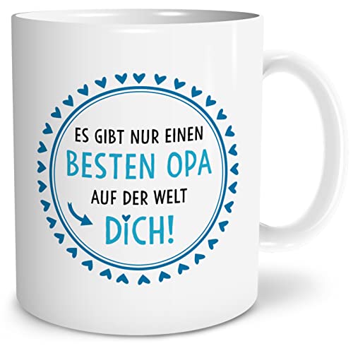 OWLBOOK® Geschenke für Opa Nur einen besten Opa Tasse mit Spruch für Opa zum Geburtstag Weihnachten Keramik 300 ml von OWLBOOK