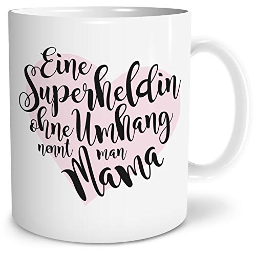 OWLBOOK® Geschenke für Mama zum Geburtstag | Mama Geburtstagsgeschenk für Mama | Mama Geschenk | Weihnachtsgeschenke für Mama | Superheldin Mama Tasse | Keramik 300 ml von OWLBOOK