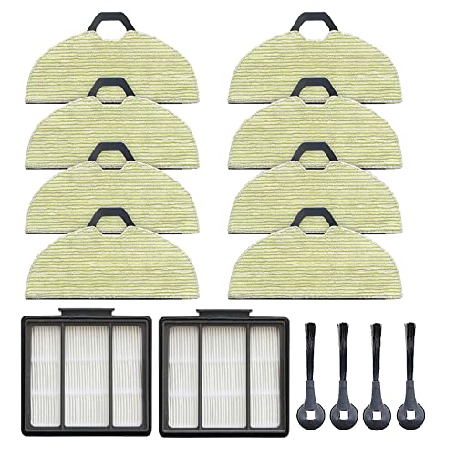 OWLEEN 14-teiliges Set Seitenbürsten Filter Reinigungsmopp-Pads für RV2001WD AV2001WD Roboter-Staubsaugerzubehör OWLEEN 14-teiliges Set Seitenbürsten Filter Reinigungsmopp-Pads für RV2001WD AV2001WD Roboter-Staubsaugerzubehör von OWLEEN