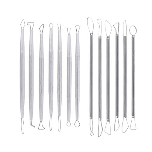 OWLEEN Modelliermasse-Set, Modelliermasse, Keramik, Schnitzband, Drahtschlaufe, Ton-Set von OWLEEN