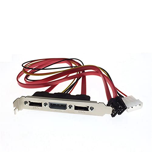 OWLEEN PC DIY SATA auf ESATA und 4Pin IDE Molex PCI Bracket Slot Kabel volle Höhe für externe Festplatte OWLEEN PC DIY SATA auf ESATA und 4Pin IDE Molex PCI Bracket Slot Kabel volle Höhe für externe Festplatte von OWLEEN