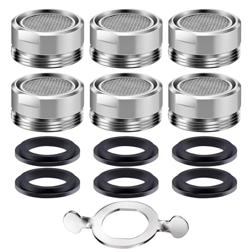 OWLMATE 6 Stück Strahlregler M24 Wasserhahn Aufsatz für Wasserhähne filter für Wasserhahn Sieb Wasserhahn Filter Strahlregler mit Edelstahlfilter für Wasserhähne von OWLMATE