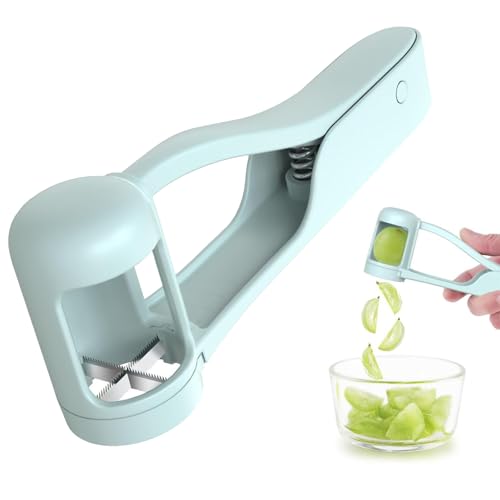OWLMATE Traubenschneider, Traubenschneider Baby, Weintrauben Schneider Viertelschneider Werkzeug für Gemüse Obstsalat Kuchendekoration, Edelstahl Küchenhelfer von OWLMATE