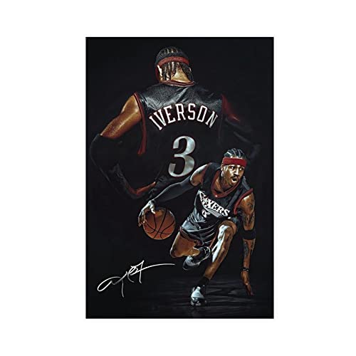 Allen Iverson 1 Leinwand-Poster, Schlafzimmer, Dekoration, Sport, Landschaft, Büro, Raumdekoration, Geschenk, ungerahmt, 40 x 60 cm von OWNPET