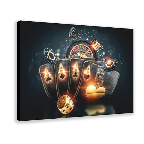 Casino Roulette Poker Leinwand Poster Schlafzimmer Dekor Sport Landschaft Büro Zimmer Dekor Geschenk Rahmenstil 30 x 45 cm Casino Roulette Poker Leinwand Poster Schlafzimmer Dekor Sport Landschaft Büro Zimmer Dekor Geschenk Rahmenstil 30 x 45 cm von OWNPET