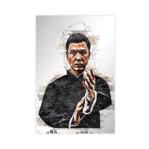 Donnie Yen Ip Man Leinwandposter Schlafzimmer Dekor Sport Landschaft Büro Zimmer Dekor Geschenk ungerahmt 50 x 75 cm von OWNPET