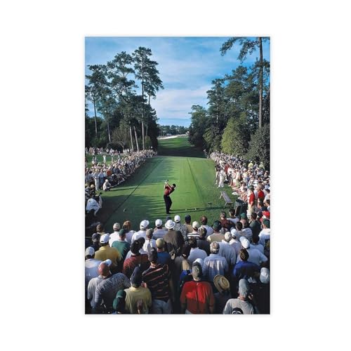 Eldrick Tiger Woods Leinwandposter Schlafzimmer Dekor Sport Landschaft Büro Zimmer Dekor Geschenk Unrahmen-Stil 40 x 60 cm von OWNPET