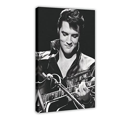 Elvis Presley 1 Leinwandposter Schlafzimmer Dekor Sport Landschaft Büro Zimmer Dekor Geschenk Rahmenstil 40 x 60 cm von OWNPET