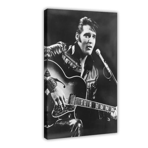 Elvis Presley 4 Leinwandposter Schlafzimmer Dekor Sport Landschaft Büro Zimmer Dekor Geschenk Rahmenstil 60 x 90 cm von OWNPET