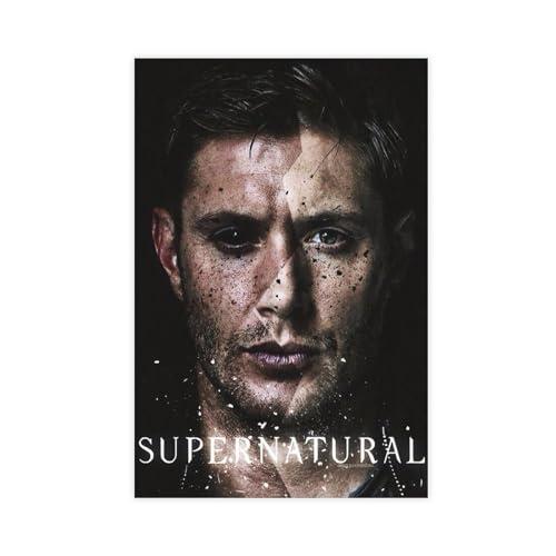 Jensen Ackles Supernatural Leinwand-Poster, Schlafzimmer, Dekoration, Sport, Landschaft, Büro, Raumdekoration, Geschenk, ungerahmt, 30 x 45 cm von OWNPET