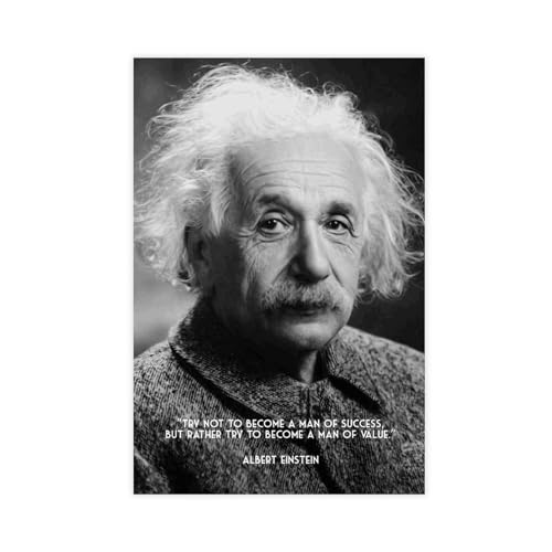 OWNPET Albert Einstein Werte Leinwand Poster Wandkunst Dekor Druck Bild Gemälde für Wohnzimmer Schlafzimmer Dekoration ungerahmt 30 x 45 cm von OWNPET