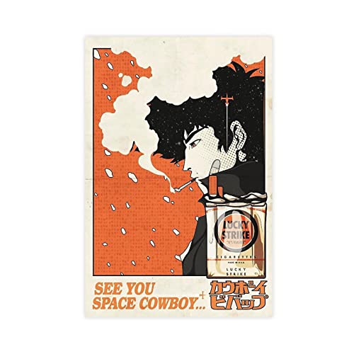 OWNPET Anime Cowboy Bebop Leinwand-Poster, Wandkunst, Dekor, Bild, Gemälde für Wohnzimmer, Schlafzimmer, Dekoration, ungerahmt, 40 x 60 cm OWNPET Anime Cowboy Bebop Leinwand-Poster, Wandkunst, Dekor, Bild, Gemälde für Wohnzimmer, Schlafzimmer, Dekoration, ungerahmt, 40 x 60 cm von OWNPET