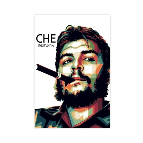 OWNPET Che Guevara 1 Leinwand-Poster, Wandkunst, Dekordruck, Bild, Gemälde für Wohnzimmer, Schlafzimmer, Dekoration, ungerahmt, 60 x 90 cm von OWNPET