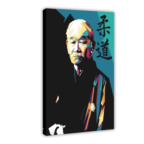 OWNPET Jigoro Kano Leinwand-Poster, Wandkunst, Dekordruck, Bild, Gemälde für Wohnzimmer, Schlafzimmer, Dekoration, Rahmenstil, 40 x 60 cm von OWNPET