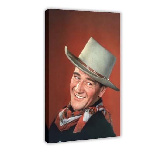 OWNPET Leinwandposter John Wayne, Schauspieler John Wayne, Wandkunst, Dekor, Bild, Gemälde für Wohnzimmer, Schlafzimmer, Dekoration, Rahmenstil, 30 x 45 cm von OWNPET