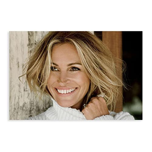 OWNPET Schauspielerin Julia Roberts Leinwand-Poster, Wandkunst, Dekordruck, Bild, Gemälde für Wohnzimmer, Schlafzimmer, Dekoration, ungerahmt, 40 x 60 cm von OWNPET