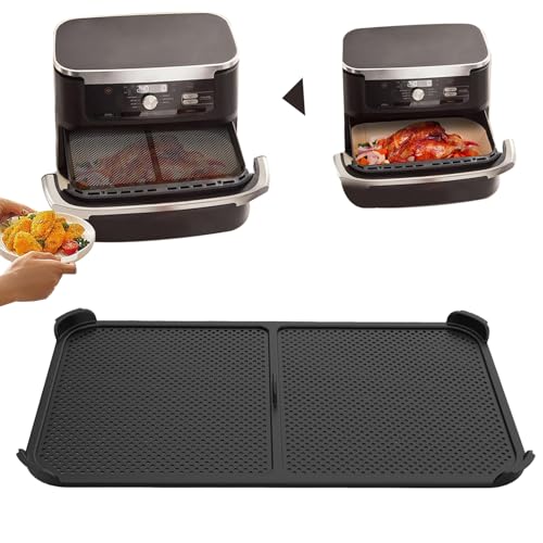 Spritzschutz Zubehör für Ninja Foodi Flexdrawer 10,4 l Heißluftfritteuse AF500eu, Wiederverwendba Silikon Heißluftfritteuse Zubehör,Heißluftfritteuse Zubehör, Effektiver Fettspritzschutz fur Af500EU von OWOAOOwl