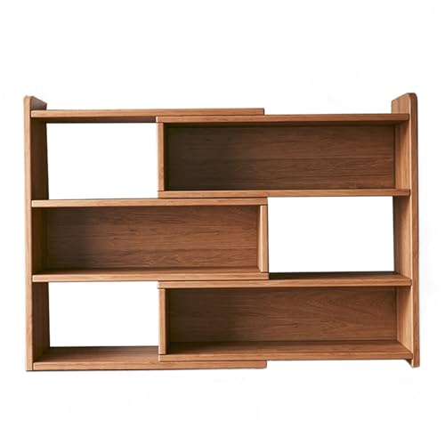 3-stöckiges Büro-Bücherregal, kleines braunes Schreibtisch-Aufbewahrungsregal für Computer, modernes Home-Office-Regal, 40–70 x 17 x 80 cm, stilvolle platzsparende Einheit, braun, 60–110 x 17 x 80 cm 3-stöckiges Büro-Bücherregal, kleines braunes Schreibtisch-Aufbewahrungsregal für Computer, modernes Home-Office-Regal, 40–70 x 17 x 80 cm, stilvolle platzsparende Einheit, braun, 60–110 x 17 x 80 cm von OWOHYG