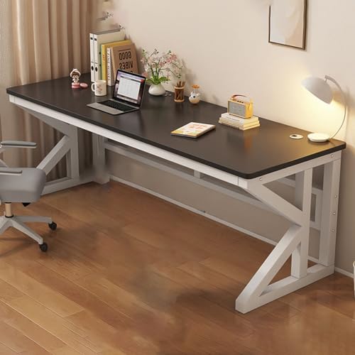 Computertisch Gaming-Schreibtisch Stabile Unterstützung Stehpult-Arbeitsplatz für das Arbeitszimmer Metallstruktur Büromöbel Ergonomischer Home-Office-Schreibtisch, Schwarz + Weißes Regal, 80 * 60c Computertisch Gaming-Schreibtisch Stabile Unterstützung Stehpult-Arbeitsplatz für das Arbeitszimmer Metallstruktur Büromöbel Ergonomischer Home-Office-Schreibtisch, Schwarz + Weißes Regal, 80 * 60c von OWOHYG