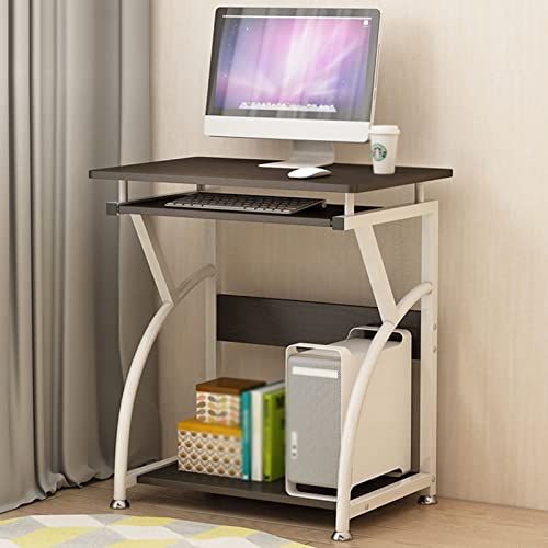 Desktop-Computertisch, Bücherregal-Schreibtischkombination, Oberes Regaldesign, Mit Stauraum, Geeignet Für Das Wohnzimmer Im Home Office,H von OWOHYG