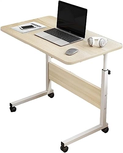 Mobiler Sitz-Steh-Schreibtisch, höhenverstellbar, Laptopwagen, Überbetttisch mit Rollen für das Home Office, Stehständer, Schwarz, 80 x 40 cm Mobiler Sitz-Steh-Schreibtisch, höhenverstellbar, Laptopwagen, Überbetttisch mit Rollen für das Home Office, Stehständer, Schwarz, 80 x 40 cm von OWOHYG