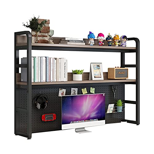 OWOHYG 2-stufiges Industrie-Desktop-Bücherregal, Desktop-Bücherregal für Computertisch, multifunktionales freistehendes Lagerregal-Ausstellungsregal für Büro, Wohnkultur, Küche,A,95cm OWOHYG 2-stufiges Industrie-Desktop-Bücherregal, Desktop-Bücherregal für Computertisch, multifunktionales freistehendes Lagerregal-Ausstellungsregal für Büro, Wohnkultur, Küche,A,95cm von OWOHYG