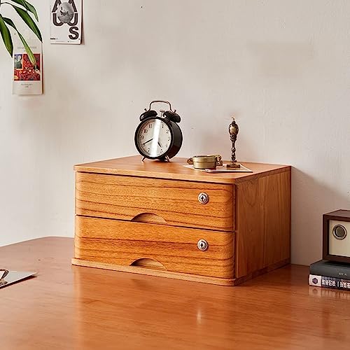 OWOHYG Aktenschrank aus Massivholz mit Schloss | 3-stufige Aufbewahrungsbox aus Holz für Dokumente und Akten | Abschließbarer Büro-Nizer-Schrank, C, 2 Schubladen OWOHYG Aktenschrank aus Massivholz mit Schloss | 3-stufige Aufbewahrungsbox aus Holz für Dokumente und Akten | Abschließbarer Büro-Nizer-Schrank, C, 2 Schubladen von OWOHYG