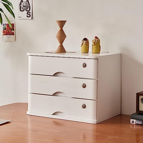 OWOHYG Aktenschrank aus Massivholz mit Schloss | 3-stufige Aufbewahrungsbox aus Holz für Dokumente und Akten | Abschließbarer Büro-Nizer-Schrank,E,3 Schubladen OWOHYG Aktenschrank aus Massivholz mit Schloss | 3-stufige Aufbewahrungsbox aus Holz für Dokumente und Akten | Abschließbarer Büro-Nizer-Schrank,E,3 Schubladen von OWOHYG